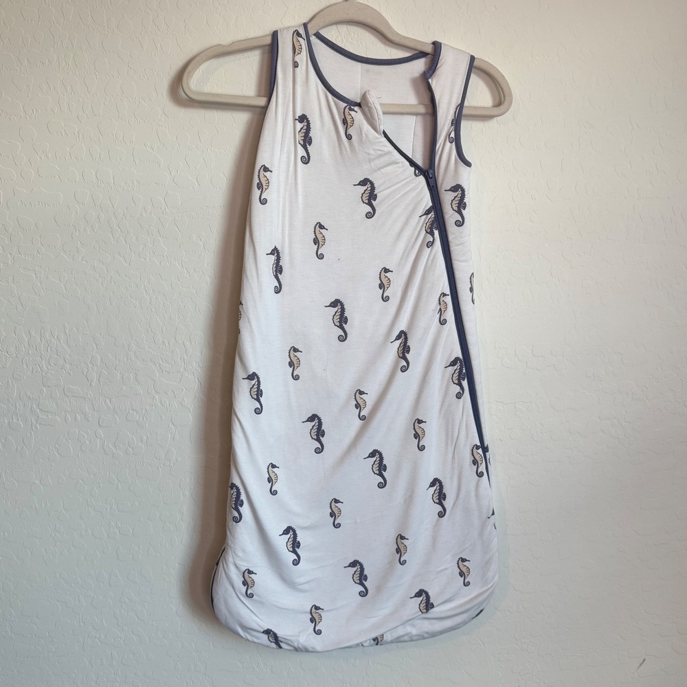 Kyte Seahorse Print Baby Sleep‎ Sack Wearable Blanket Nautical Bamboo 2.5 Tog